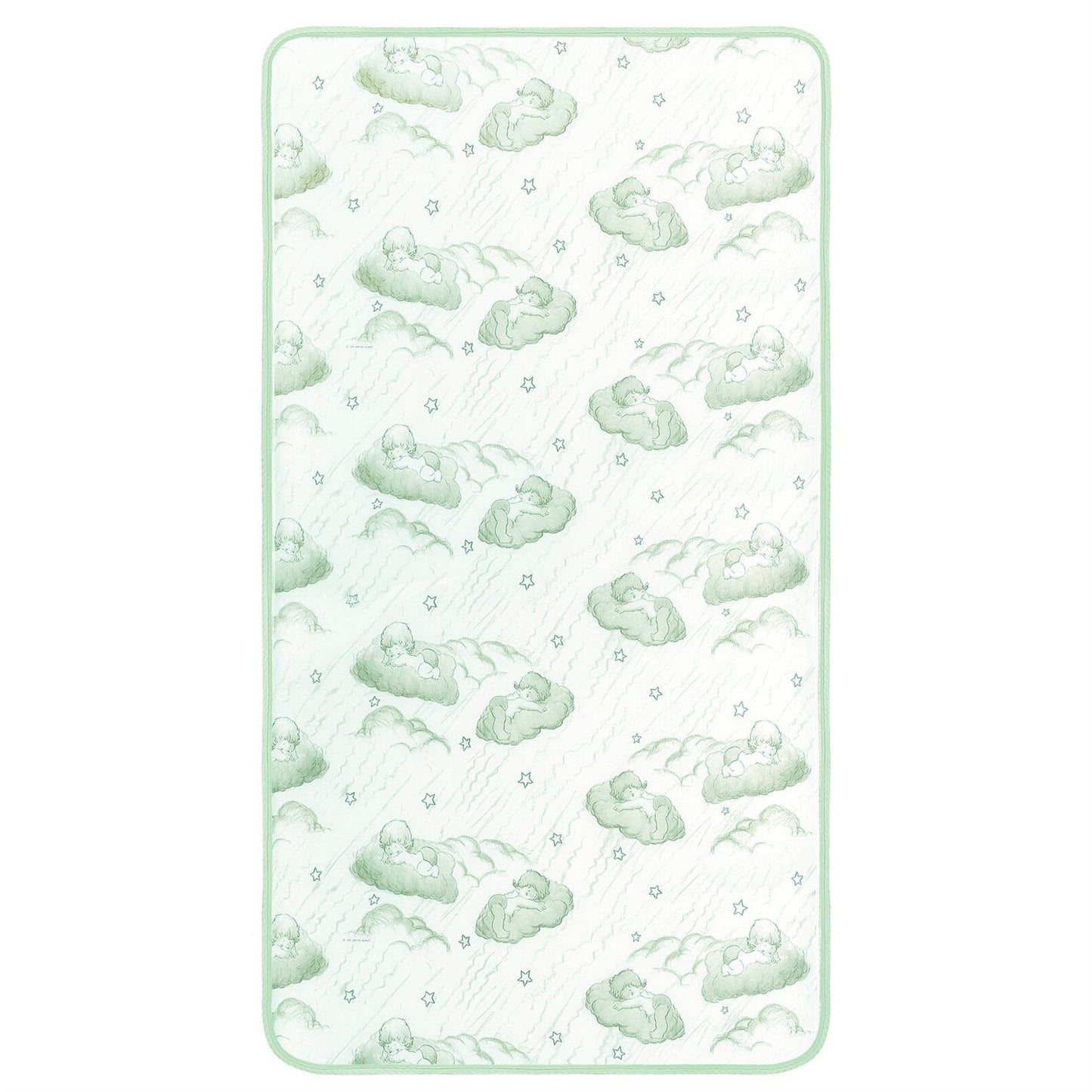 Colchón de cuna estándar impermeable de muelles firmes de 6 pulgadas fabricado en EE. UU.