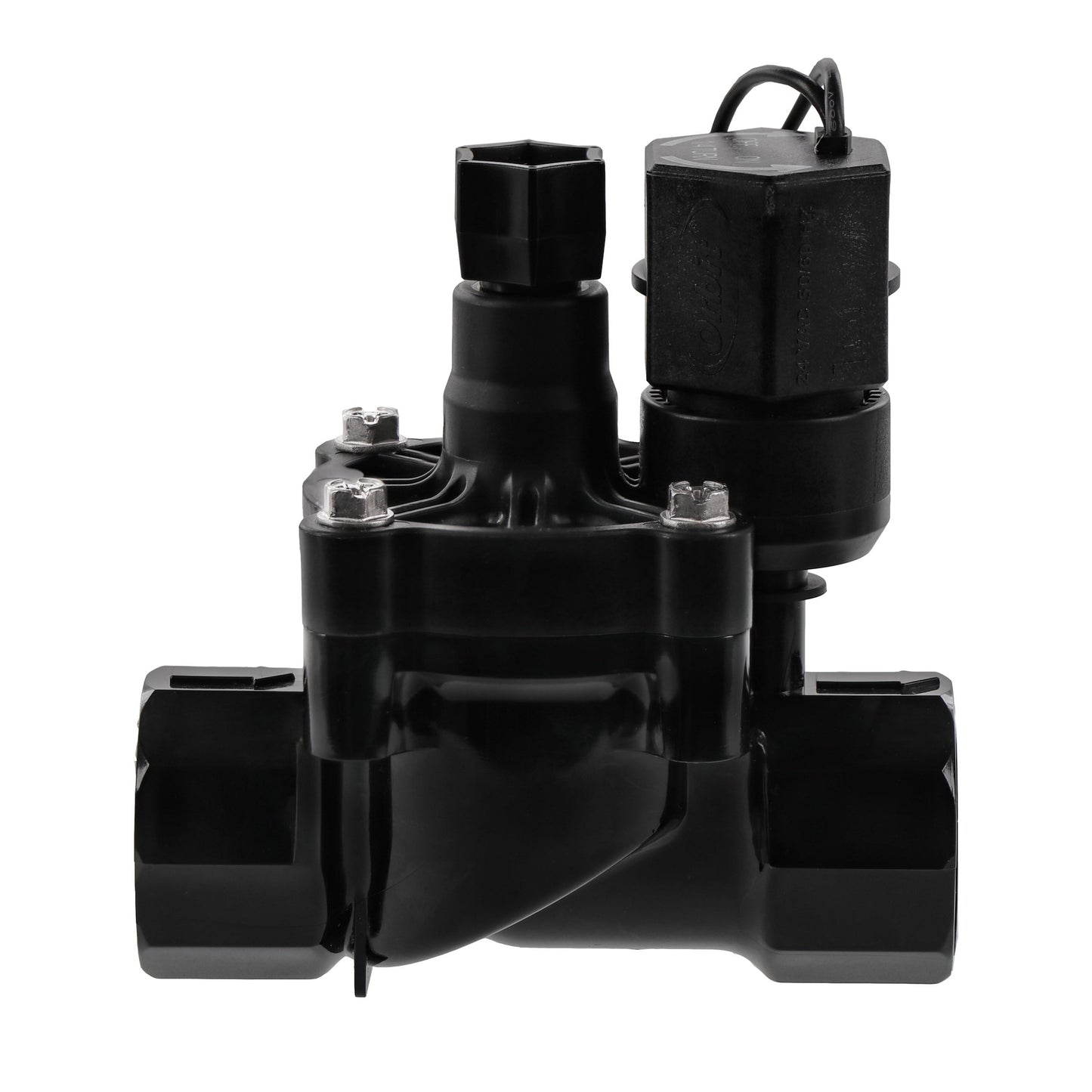 3/4 in FPT auto inline valve black with flow control for underground irrigation Orbit Irrigation on Tampa Home & Garden Store