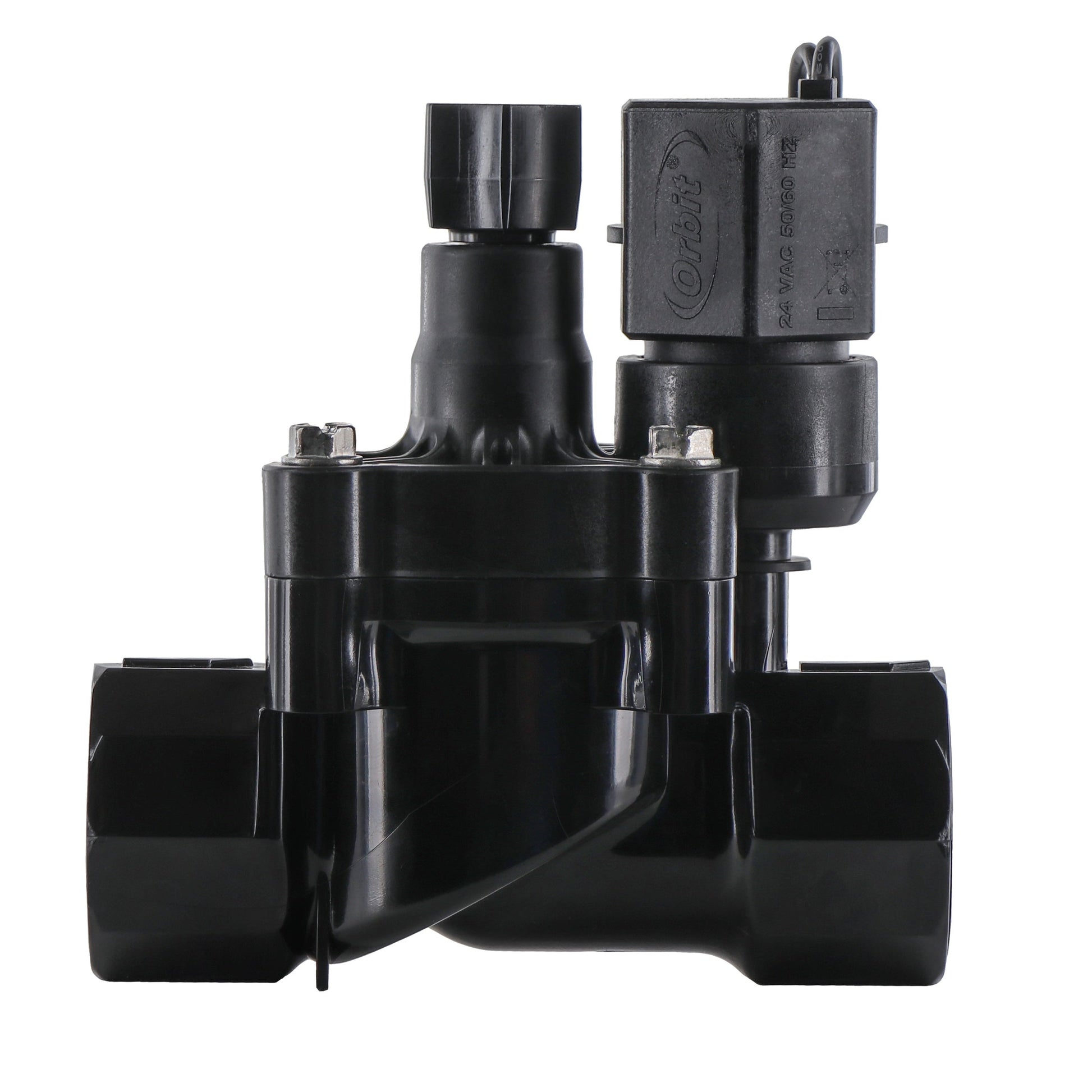 1in FPT Auto Inline Pro Valve with Flow Control by Orbit Irrigation, black valve assembly on Tampa Home & Garden Store