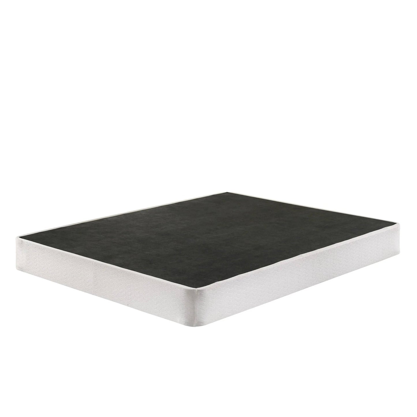 Base de colchón con somier de metal de tamaño completo de 8 pulgadas con funda
