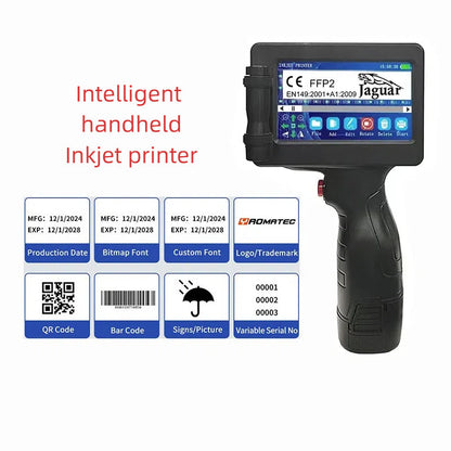 Yaomatec 1755 intelligent handheld inkjet printer assembly line batch number changing and marking machine food production date