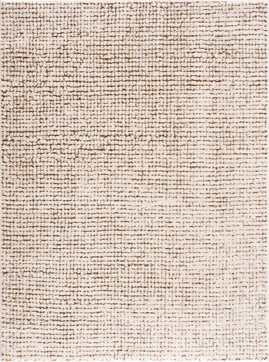 Alfombra Keita color crema y café