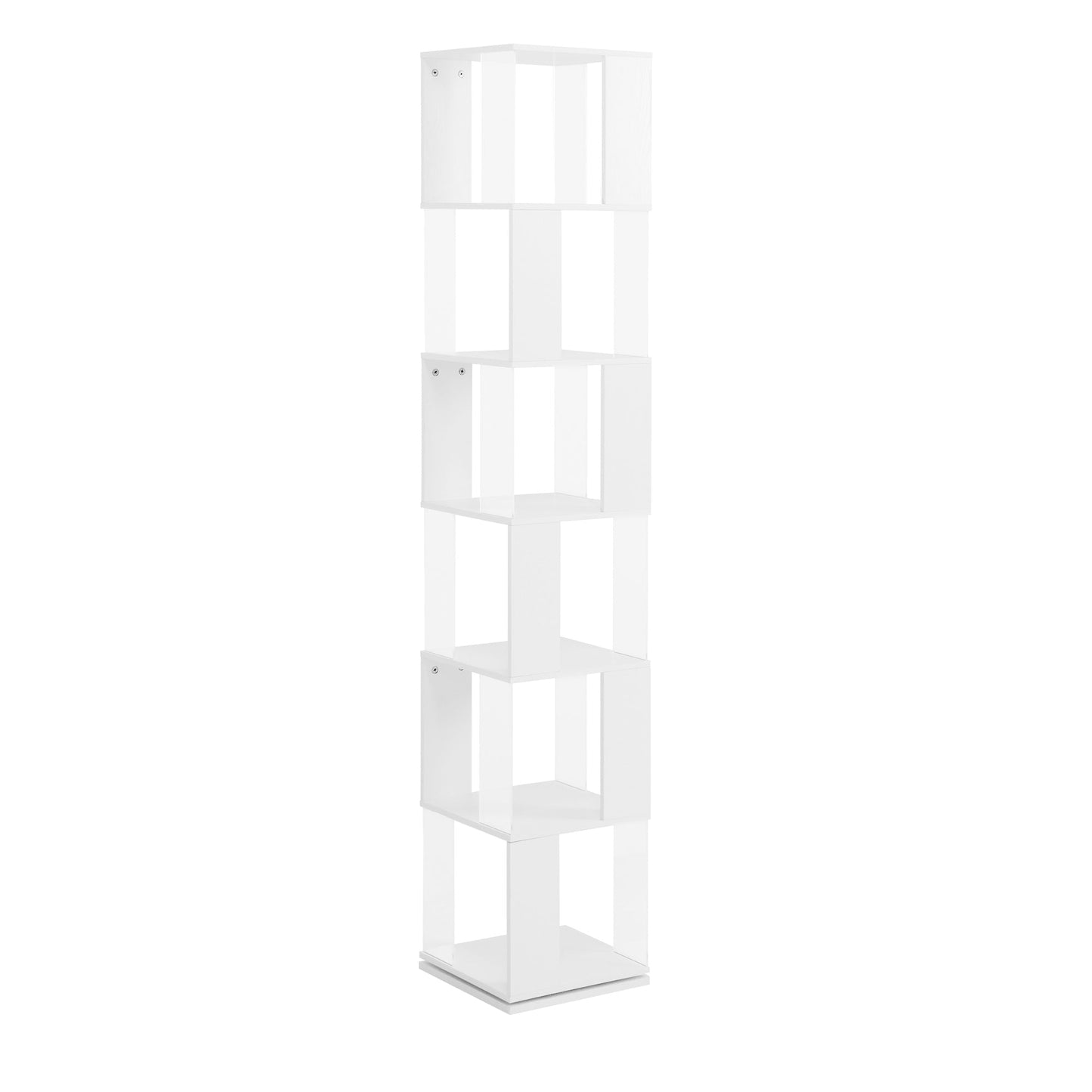 6-layer rotating acrylic board simple bookshelf, multi-functional creative bookshelf for students in the living room - Tampa Home & Garden Store