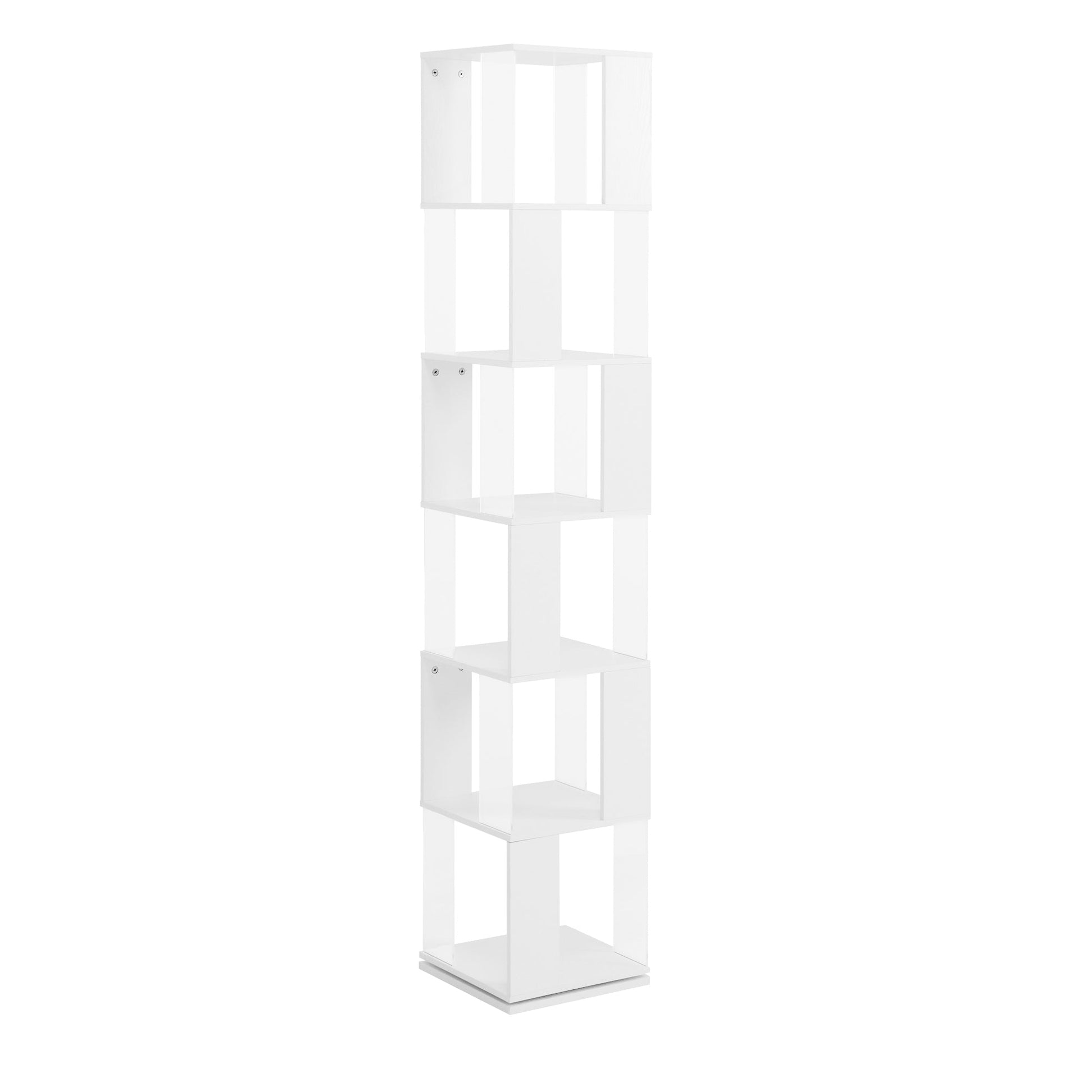 6-layer rotating acrylic board simple bookshelf, multi-functional creative bookshelf for students in the living room - Tampa Home & Garden Store