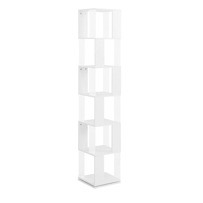 6-layer rotating acrylic board simple bookshelf, multi-functional creative bookshelf for students in the living room - Tampa Home & Garden Store
