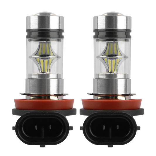 2 Pack Led Fog Drl and H8 H9 H11 Car Light Bulb