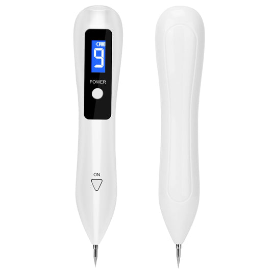 Portable skin tag repair kit pens with LCD display and USB charging, 2 units, 6 needles on Tampa Home & Garden Store