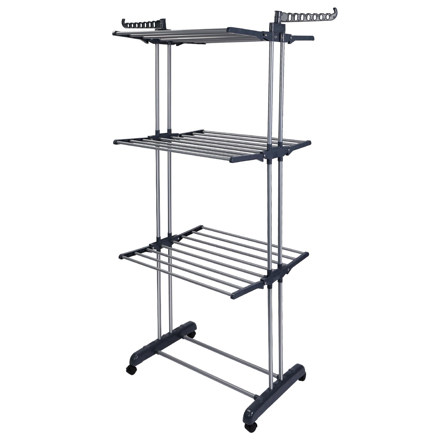 Collapsible Rolling Laundry Rack and Wings