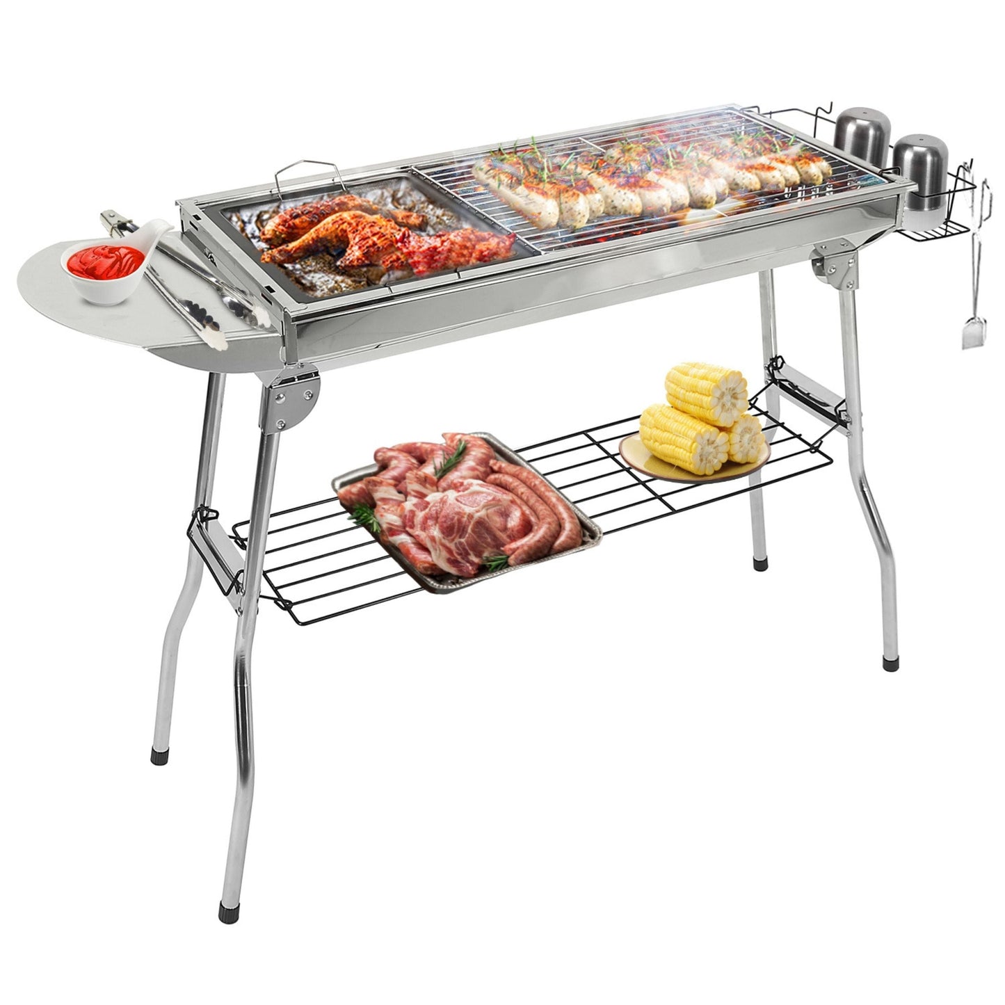 Portable Foldable and Stainless Steel BBQ Grill