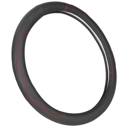 Black and Red Universal Car Steering Wheel Cover