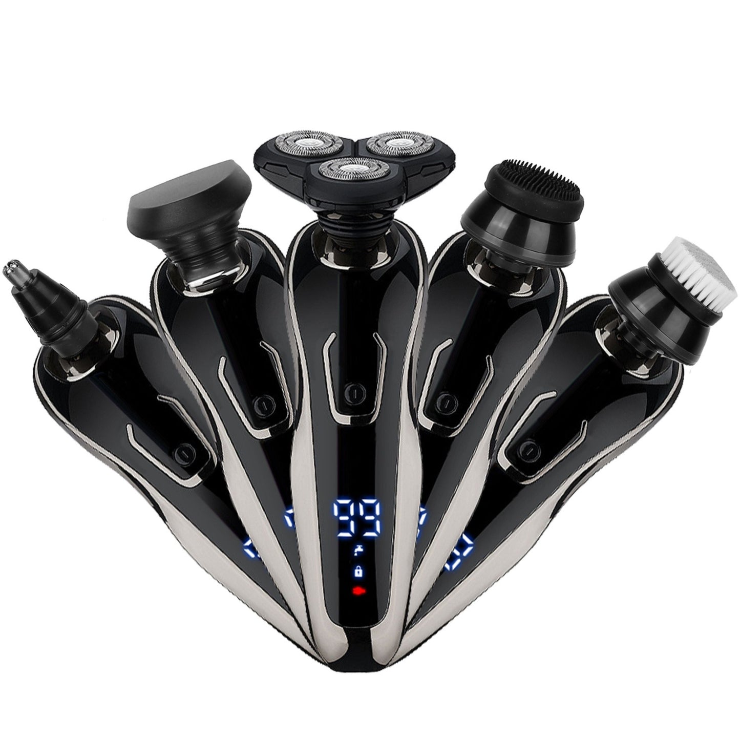 Cordless 5 in 1 Electric Shaver and Trimmer Kit