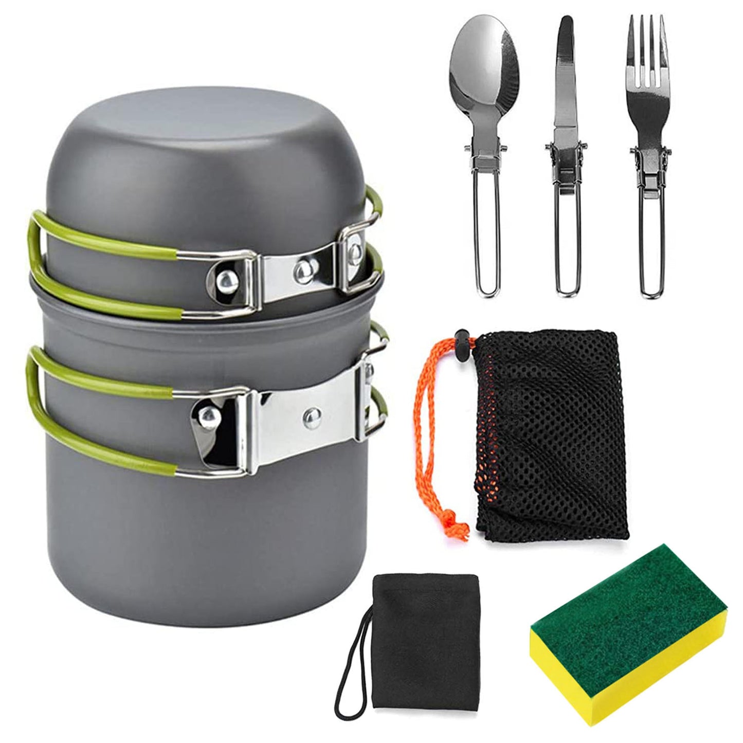 Lightweight Camping Cookware Set And Utensils