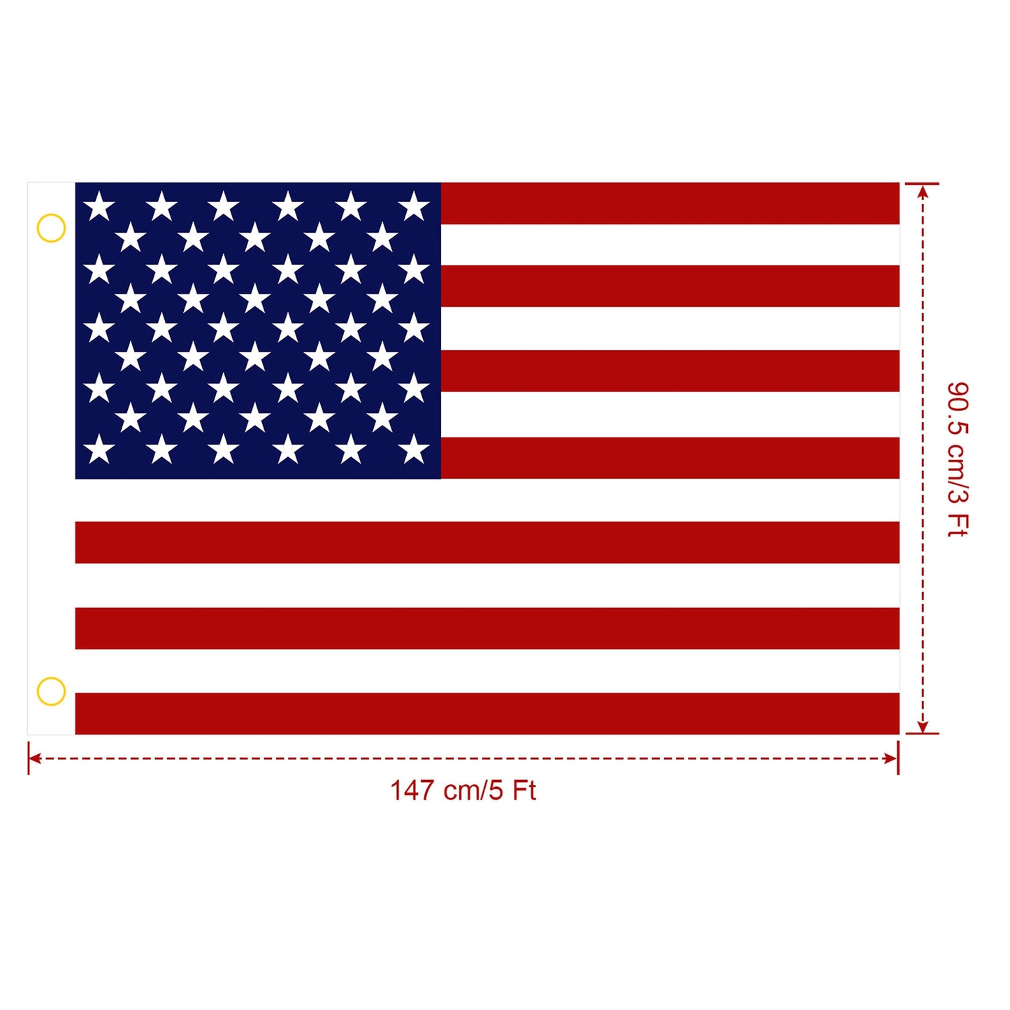4 Pack 3 X 5 Ft American Outdoor And Indoor Flags