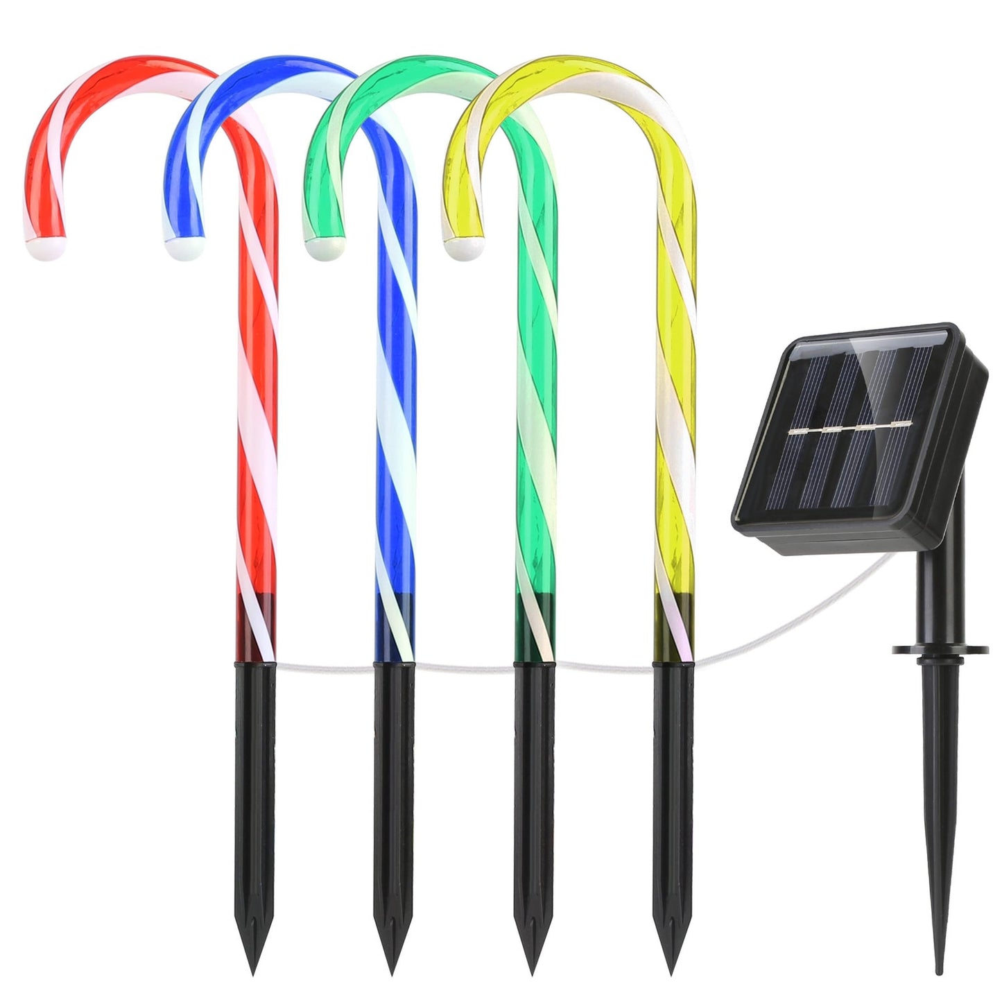 Solar Candy Cane Light for Patio Christmas Decor
