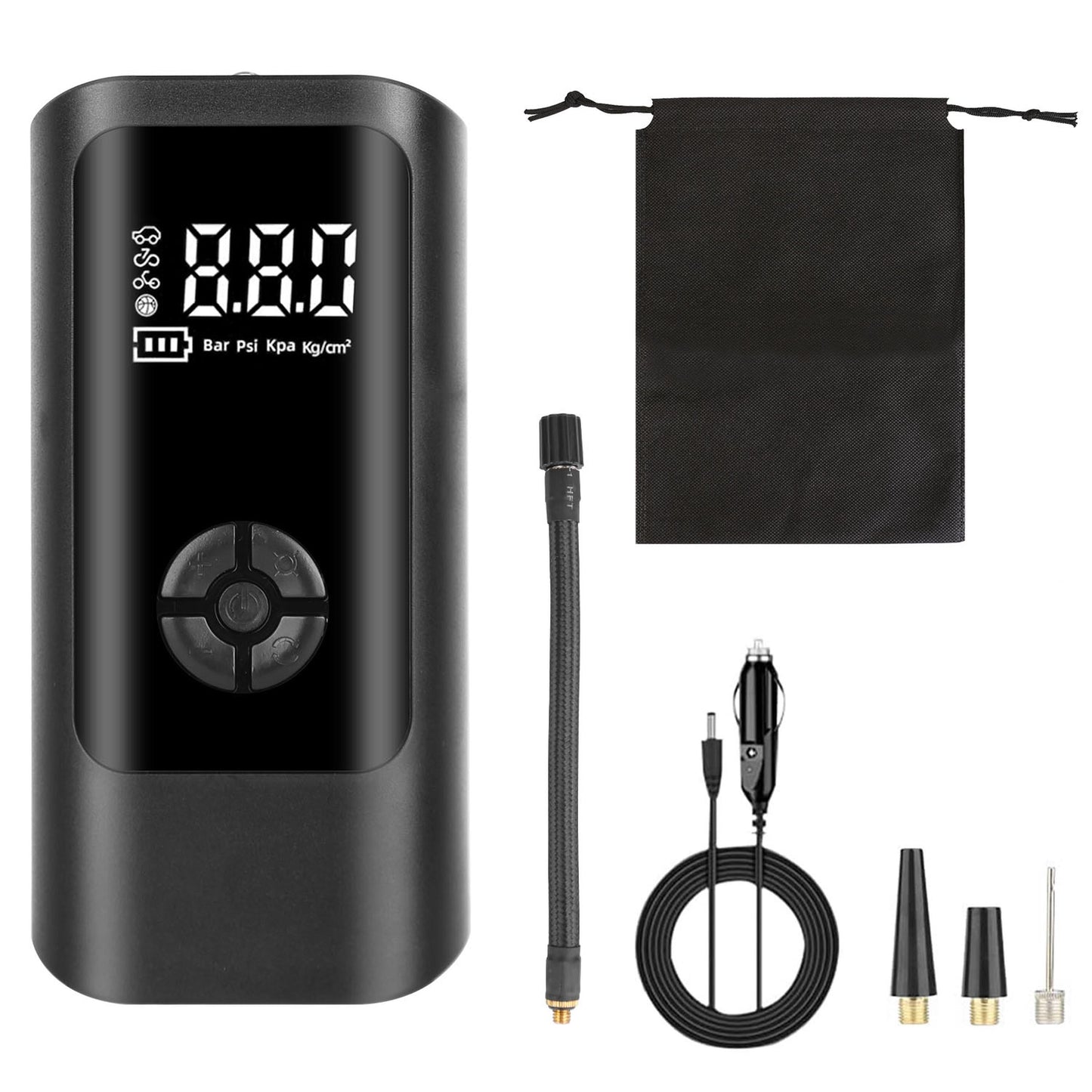 Portable Tire Inflator for the Car With Led Light