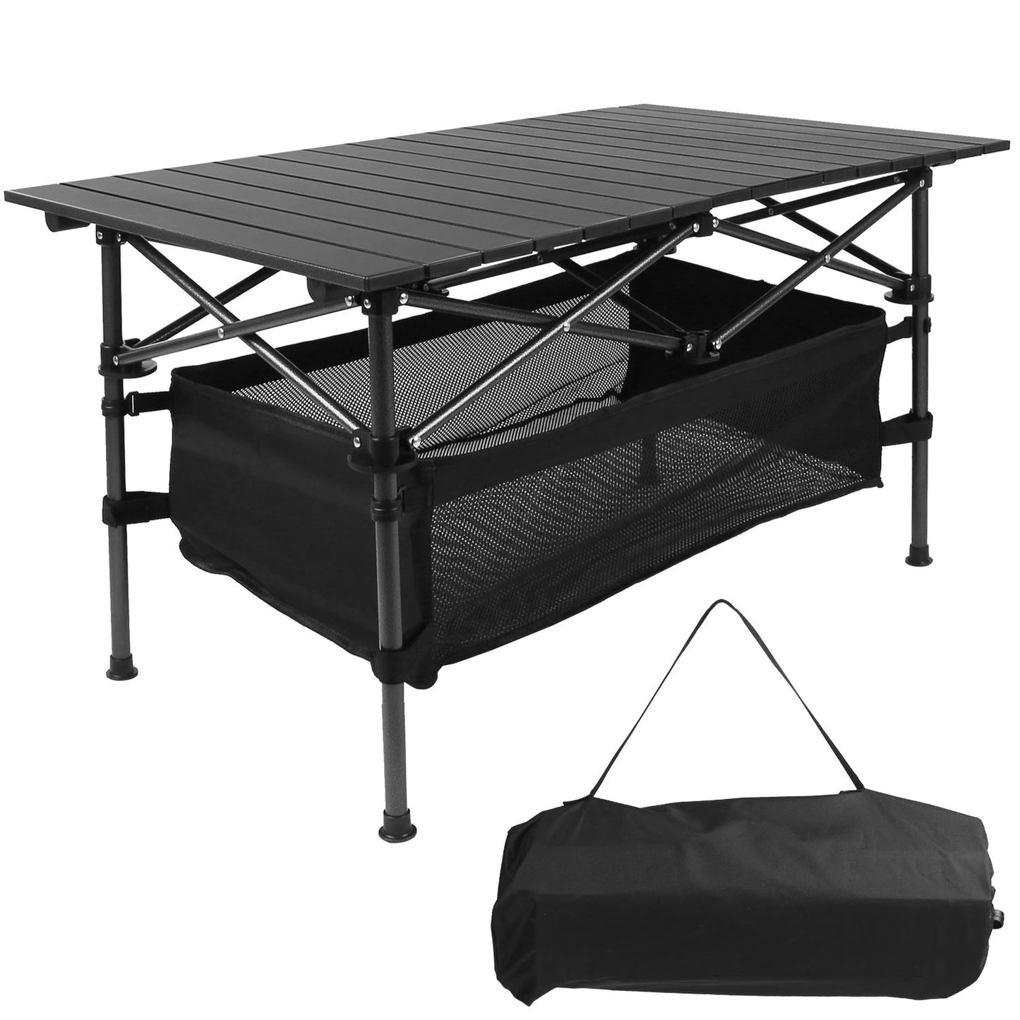 Portable Folding Table with Aluminum Frame