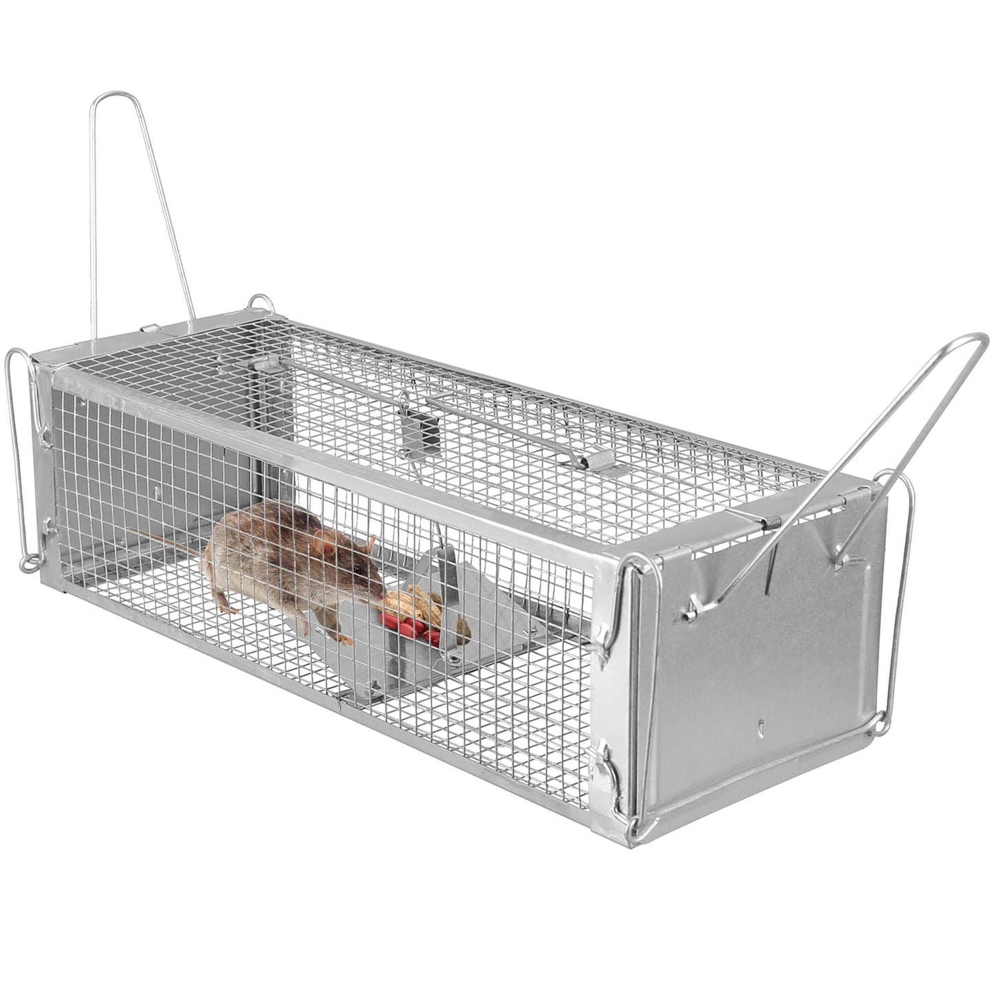 Sturdy Zinc Mesh Humane Dual Door Rat Trap