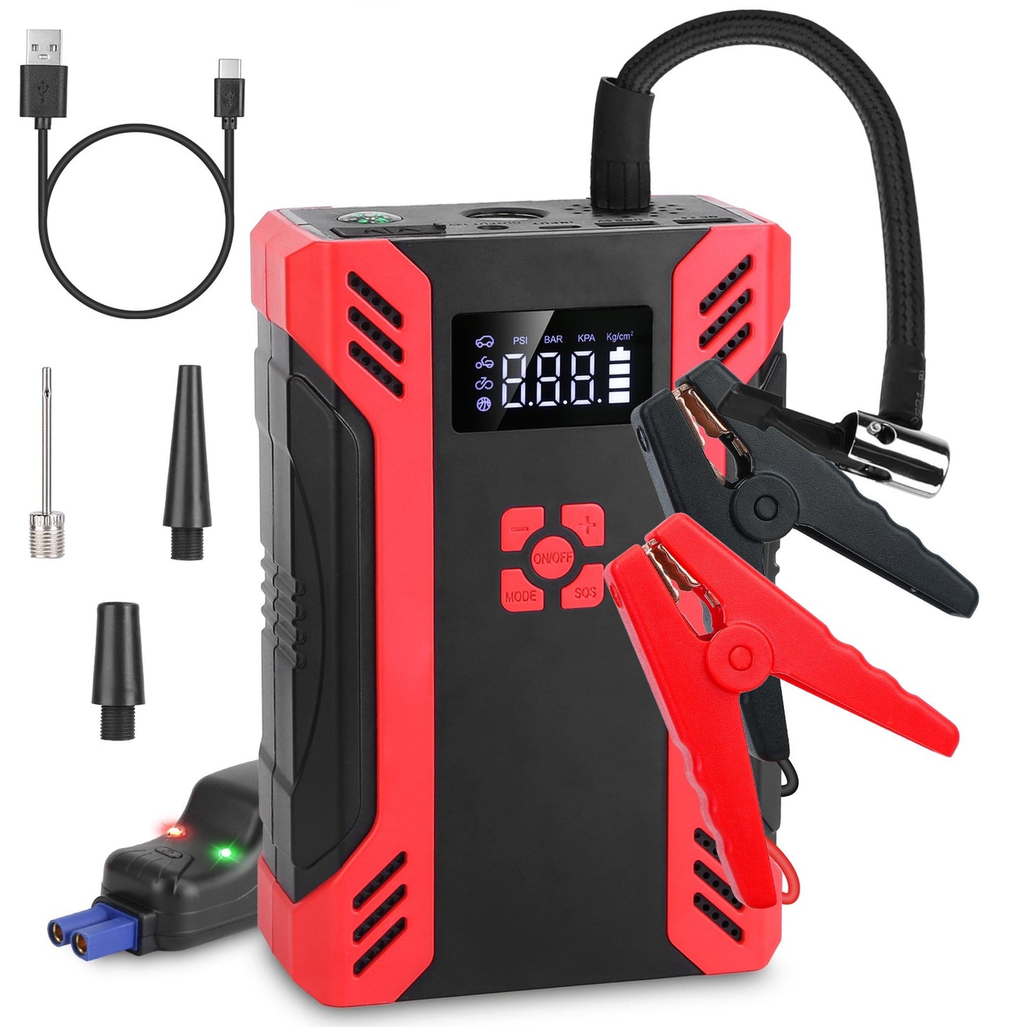 Portable Car Jump Starter and Tire Inflator