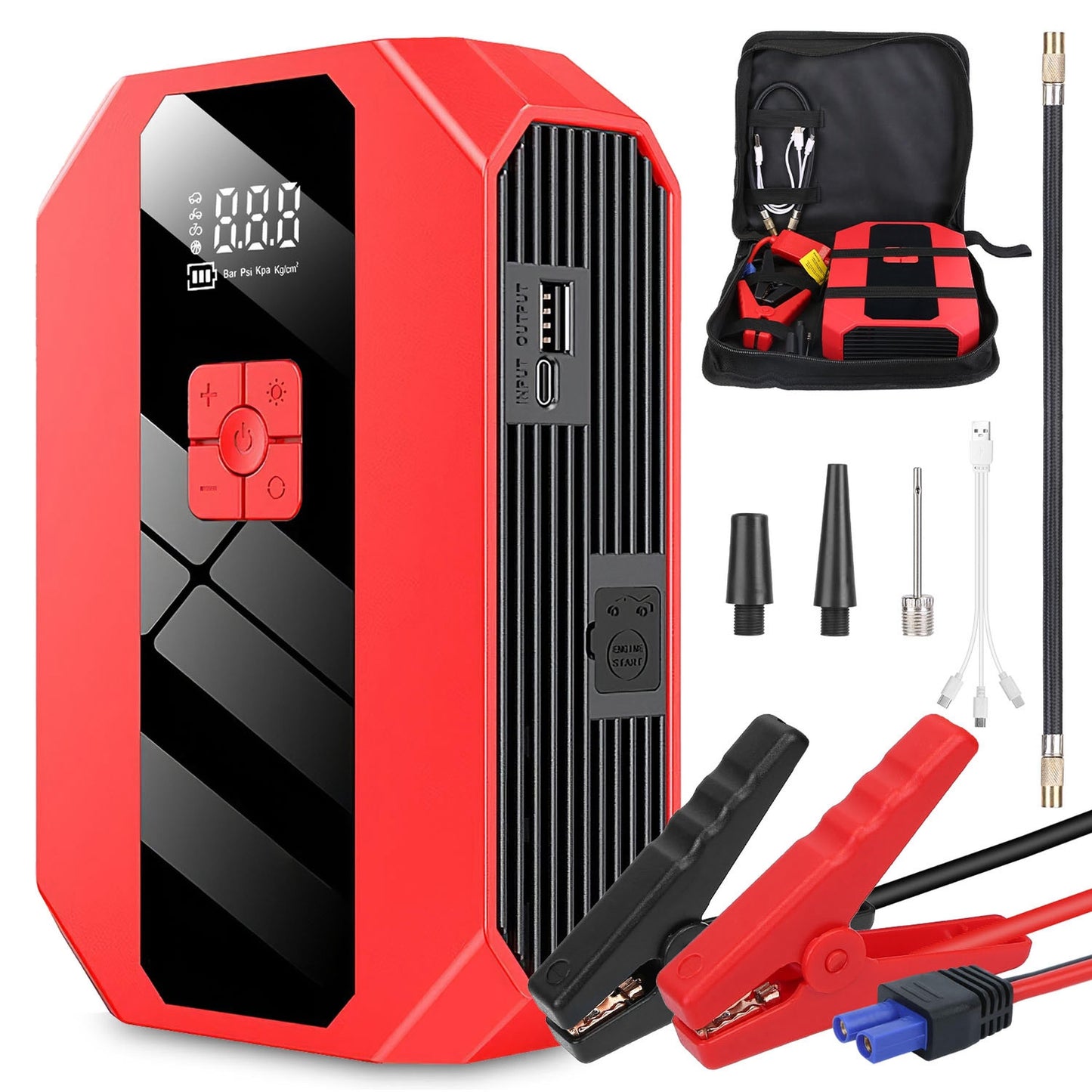 Car Jump Starter and Air Compressor 1500A