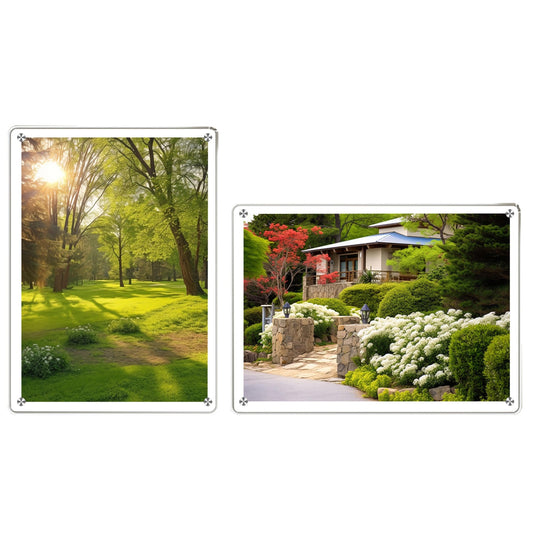 4 Pcs Acrylic Photo Frames For the Desk Stand