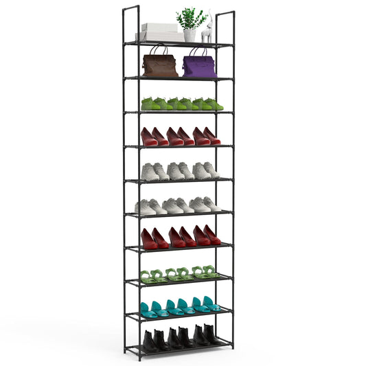 10 Tier Shoe Rack Storage and Organization
