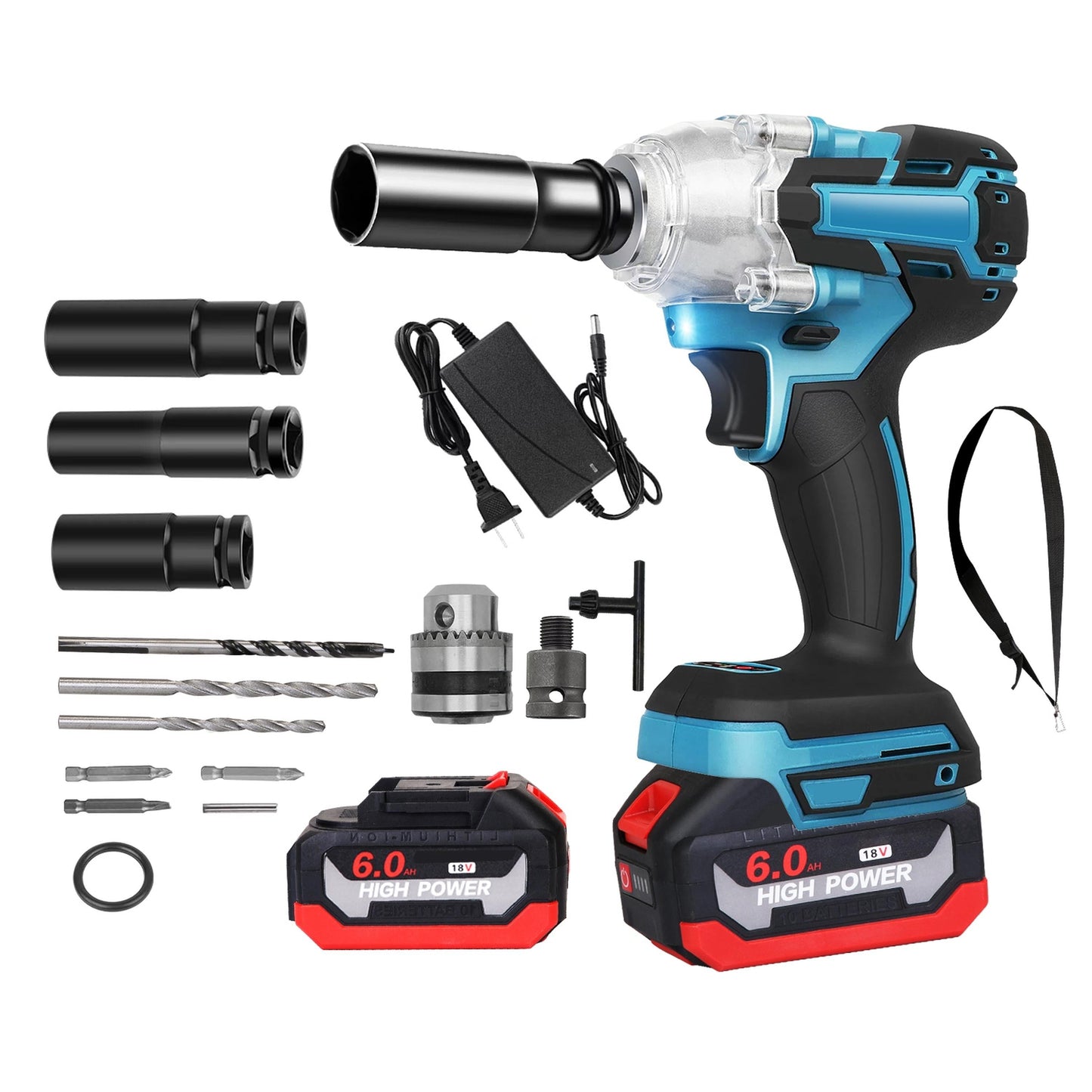 3 In 1 Cordless Impact Wrench And Drill Set