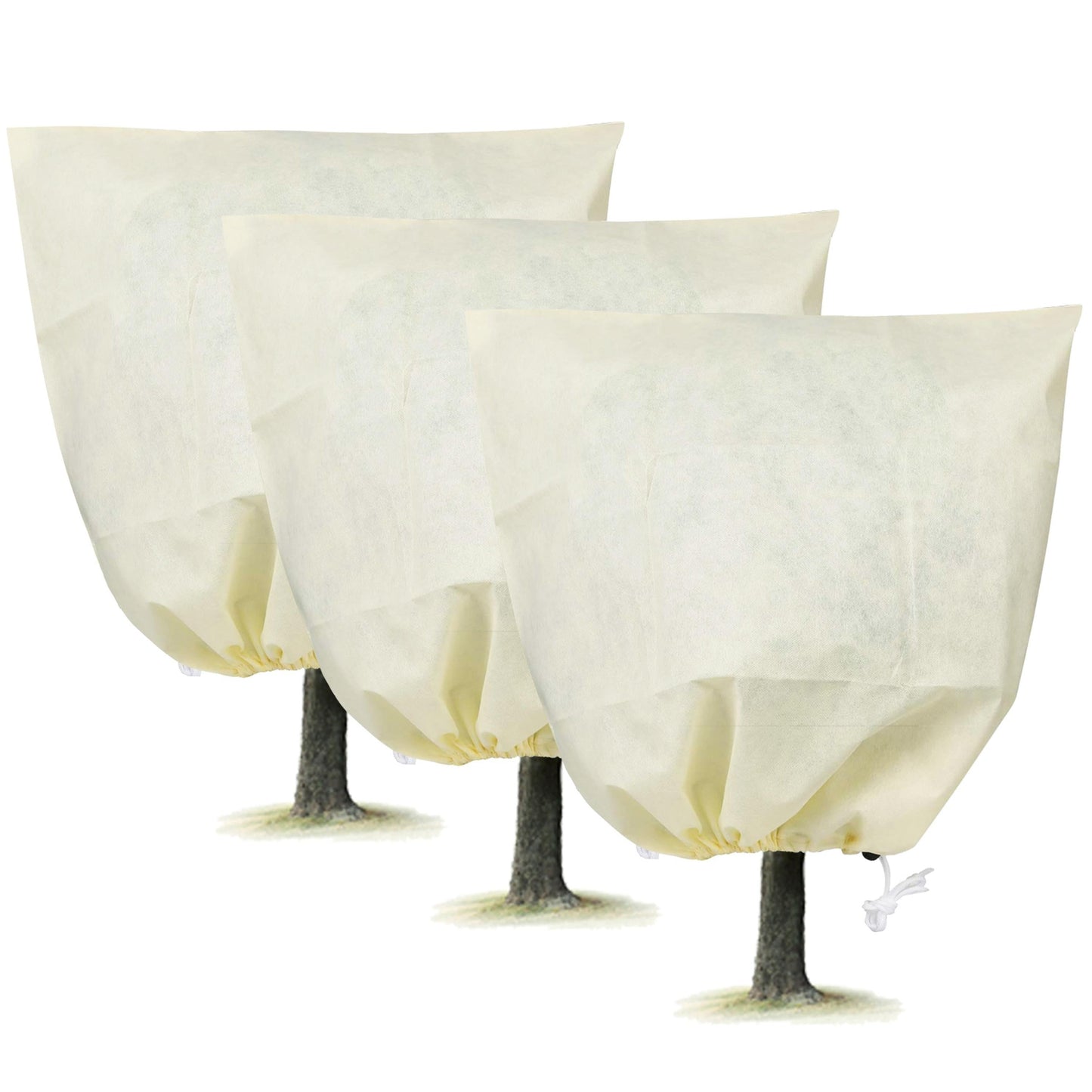 3pc Non Woven Plant Cover Bags and Outdoor Use