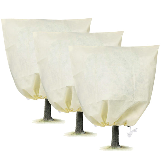 3pc Non Woven Plant Cover Bags and Outdoor Use