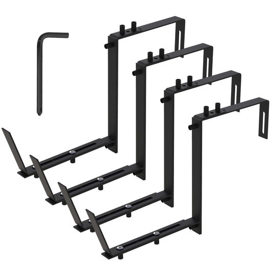 4Pcs Iron Planter Brackets and Holders for Window