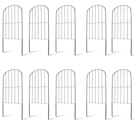 Decorative and Rustproof Iron Garden Fence Set
