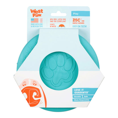 Zisc Teal Gentle Flying Disc for Active Dogs