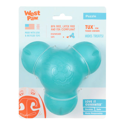Tux Teal Dog Toy for Tough Chewers that Floats