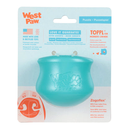 Toppl Teal Puzzle Toy for Dogs Treat Dispenser