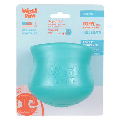Toppl Teal Puzzle Toy for Dogs Treat Dispenser