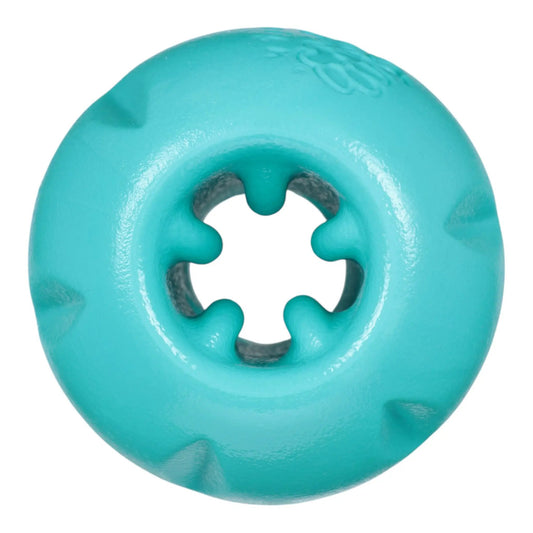 Qwizl Teal Durable Chew Toy for Tough Treats by West Paw, circular dog toy on Tampa Home & Garden Store