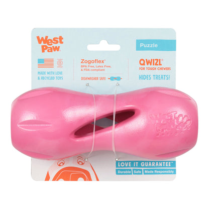 Qwizl Geranium Durable Chew Toy for Tough Dogs