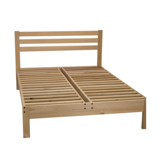 FarmHome Natural Platform Bed in Queen Size - Made in USA - Tampa Home & Garden Store