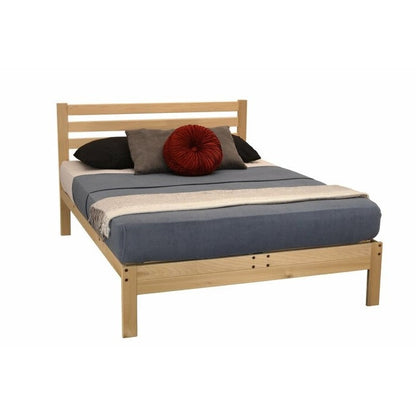 Cama de plataforma FarmHome natural tamaño queen - Fabricada en EE. UU.