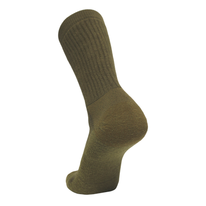 FIRE Sock military tactical crew sock in olive khaki by Covert Threads on Tampa Home & Garden Store