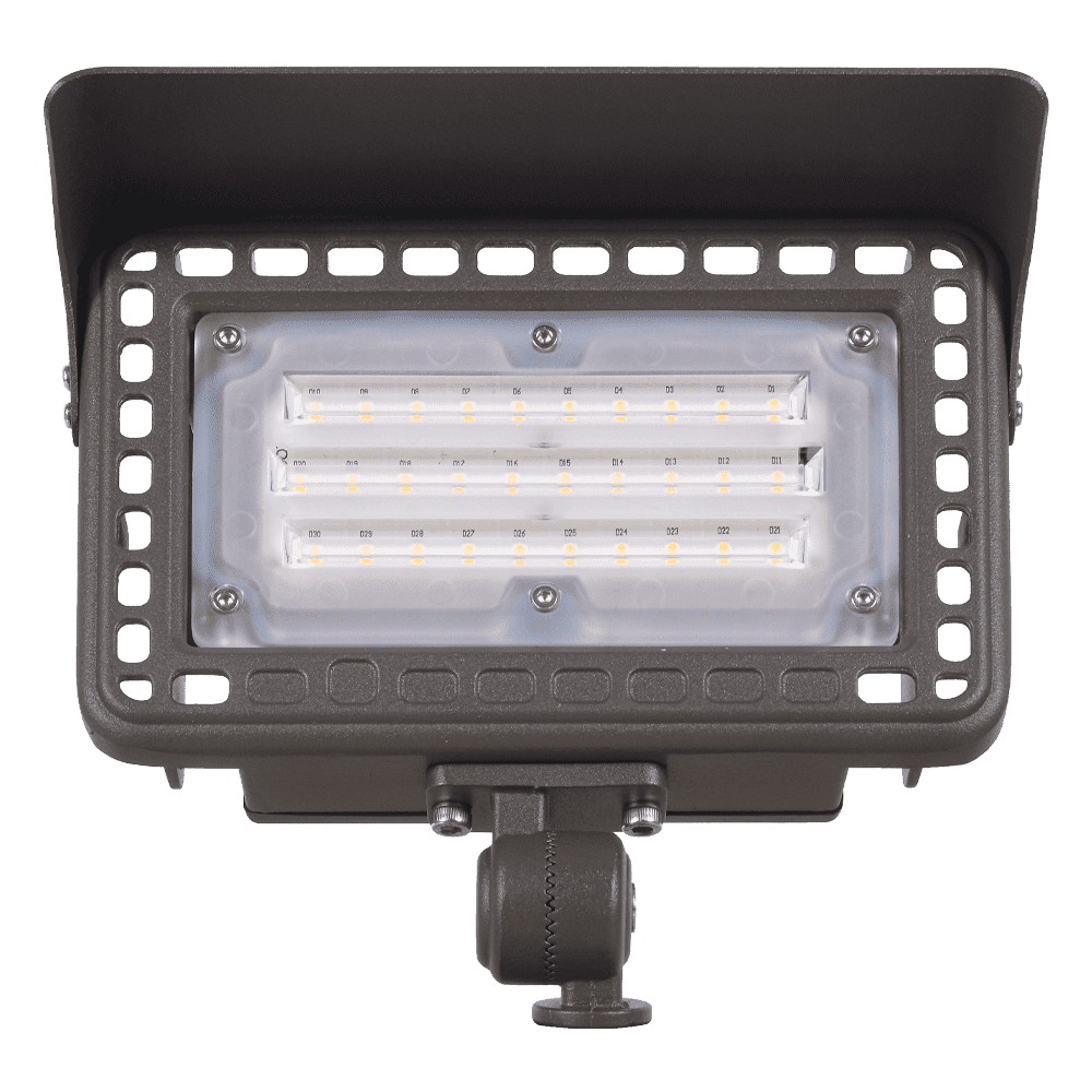 Foco LED de aluminio para exteriores FLA40 de 40 W y bajo voltaje para iluminación paisajística