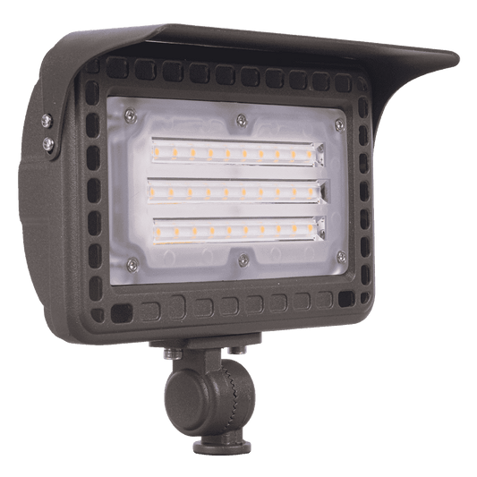 Foco LED de aluminio para exteriores FLA40 de 40 W y bajo voltaje para iluminación paisajística