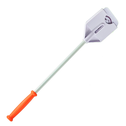 Flipper Platinum Nano Aquarium Scraper 12 Inch hand held scraper with orange handle on Tampa Home & Garden Store