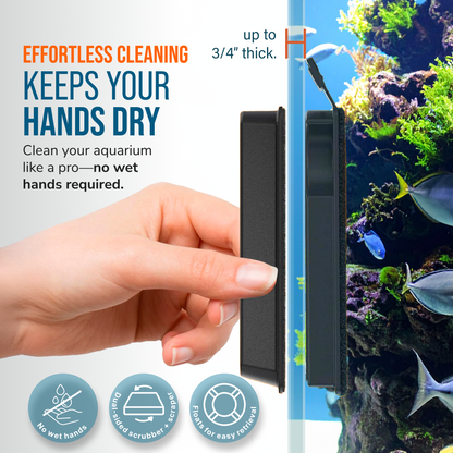Flipper Max Float 2 in 1 Aquarium Algae Cleaner