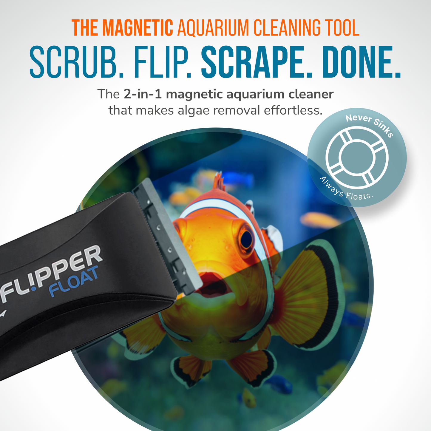 Flipper Float 2 In 1 Magnetic Aquarium Cleaner