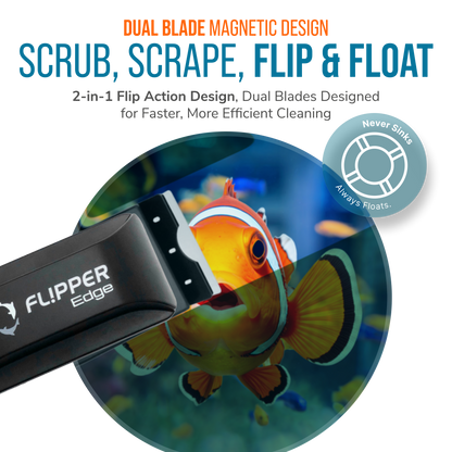 Flipper Edge 2 In 1 Magnetic Algae Cleaner