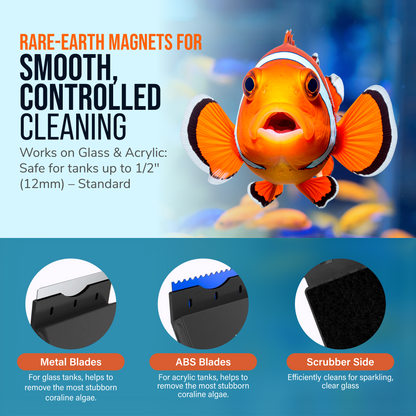 Flipper Edge 2 In 1 Magnetic Algae Cleaner