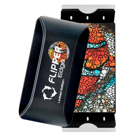 Flipper 2 in 1 Floating Magnetic Algae Cleaner black housing patterned pad by Flipper Aquarium Products on Tampa Home & Garden Store