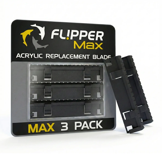 Flipper Max ABS Replacement Blades 3 Pack for aquarium cleaning on Tampa Home & Garden Store