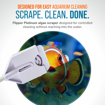 Flipper Platinum Nano Aquarium Scraper 12 Inch
