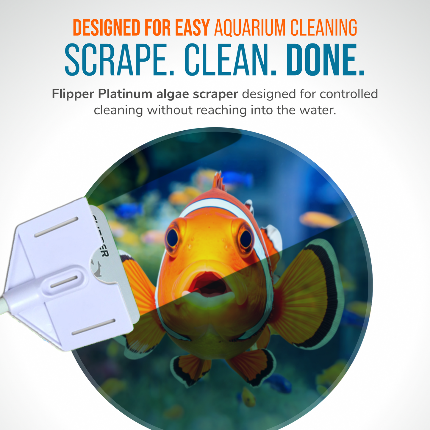 Flipper Algae Scraper for Glass and Acrylic